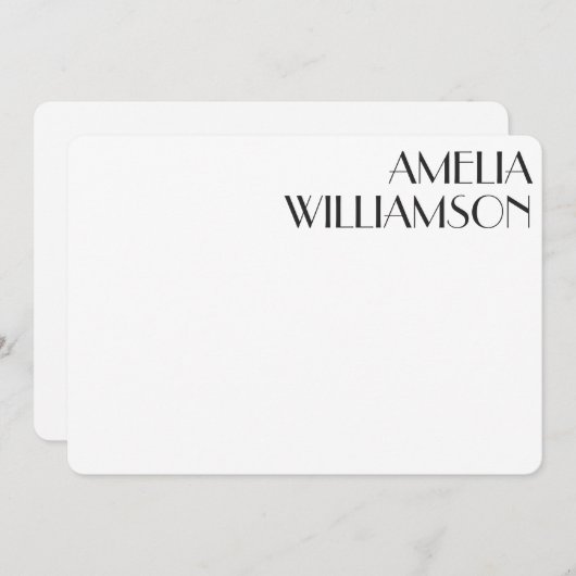 kunstwerk Deco Black - Speciaal design Notitiekaartje (Voorkant / Achterkant)