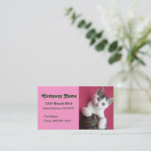 Kunstwerk en breiwerk visitekaartje (Staand voorkant)