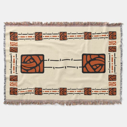 Kunstwerk en kunststijl Briar Roos Patroon Deken (Voorkant)