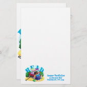 Kunstwerk in boek LEES Briefpapier (Voorkant / Achterkant)