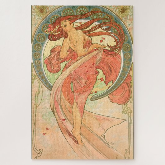  kunstwerk Poster Dance van Alphonse Mucha Legpuzzel (Verticaal)