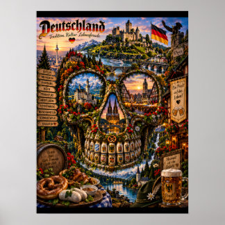 Kunstwerk schedel Duitsland | Staat van de Geest Poster
