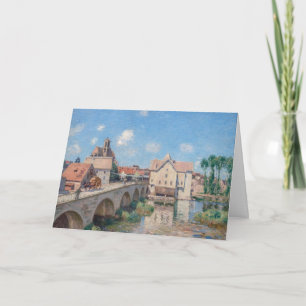 Kunstwerk van Alfred Sisley - Le Pont de Moret Kaart