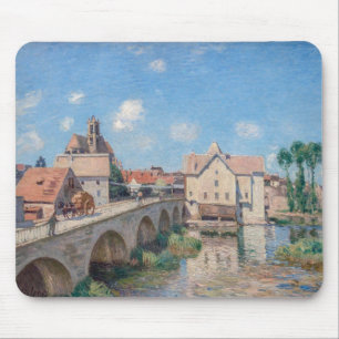Kunstwerk van Alfred Sisley - Le Pont de Moret Muismat