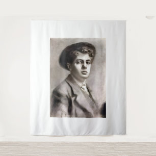 Kunstwerk van Amedeo Modigliani Wandkleed