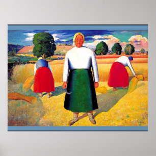 Kunstwerk van Kazimir Malevich, Reapers Poster