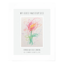 Kunstwerk van kinderen display aangepaste wandkuns