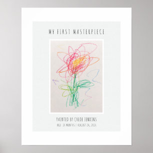 Kunstwerk van kinderen display aangepaste wandkuns poster