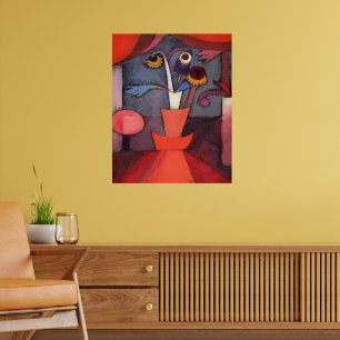 Kunstwerk van Paul Klee, Herfstbloem, Poster