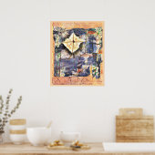 Kunstwerk van Paul Klee, Verwoeste Landschap Poster (Keuken)