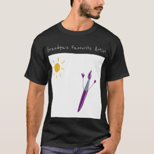 Kunstwerk van uw kind voor opa T-shirt