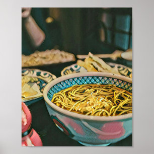 Kunstwerk voor het omvergooien van Ramen Poster