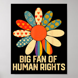 Kunstwerk voor mensenrechten en gelijkheid poster