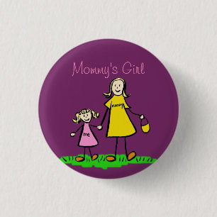 Kunstwerk voor moeders meisjes Aangepaste Buttonne Ronde Button 3,2 Cm