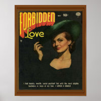 Kunstwerk voor verboden Love Comic Illustration
