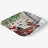 kunstwerken deco retro damespapier bord (Gebogen)