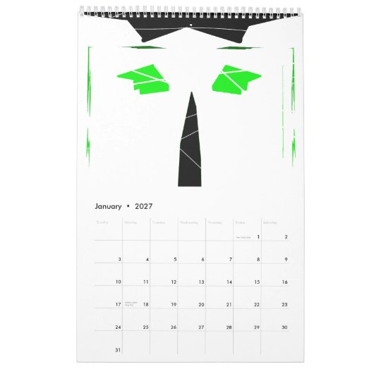 kunstwerken kalender (Jan 2027)