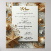 Kunstwinterscène en sneeuw- en ijskristallen vastl poster (Voorkant)