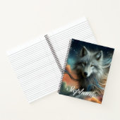 kunstwolf notitieboek (Binnen)