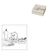 kunstzegel op maat 	rubberstempel (Gestempeld)