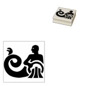 kunstzegel van aquarius silhouette 	rubberstempel (Gestempeld)