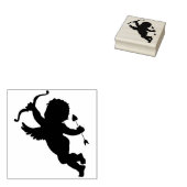 kunstzegel van de cupid silhouette 	rubberstempel (Gestempeld)