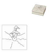 Kunstzegel voor de bust van de screcrow 	rubberstempel (Gestempeld)