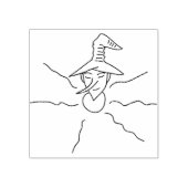 Kunstzegel voor de bust van de screcrow 	rubberstempel (Afrduk)