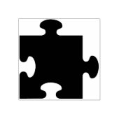 kunstzegel voor puzzelstuk 	rubberstempel (Afrduk)