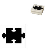 kunstzegel voor puzzelstuk 	rubberstempel (Gestempeld)
