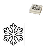 kunstzegel voor sneeuwvlokken 	rubberstempel (Gestempeld)