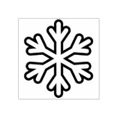 kunstzegel voor sneeuwvlokken 	rubberstempel (Afrduk)