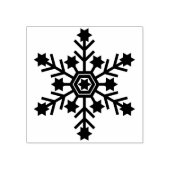 kunstzegel voor sneeuwvlokken 	rubberstempel (Afrduk)
