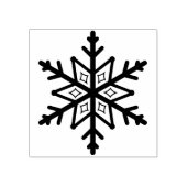 kunstzegel voor sneeuwvlokken 	rubberstempel (Afrduk)