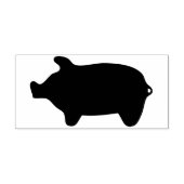 kunstzegel voor varkenssilhouet rubberstempel (Afrduk)