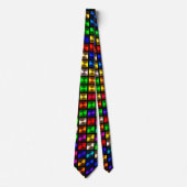 Kunstzinnig - Abstracte Dobbelstenen Stropdas (Voorkant)