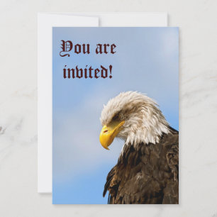 Kunstzinnig portret van een Amerikaanse zeearend i Kaart