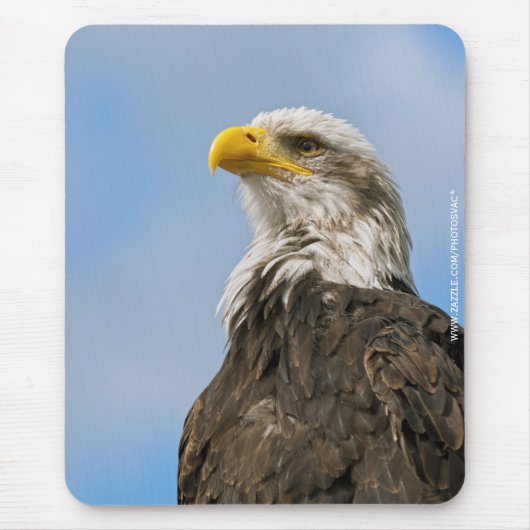 Kunstzinnig portret van een Amerikaanse zeearend i Muismat (Voorkant)