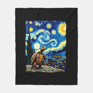 Kunstzinnig Schildpad T-shirt Starnacht Schildpad Fleece Deken
