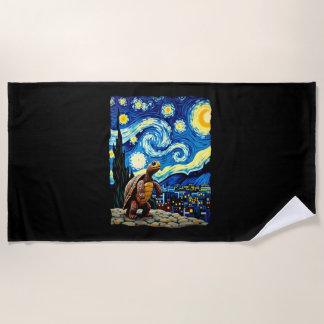 Kunstzinnig Schildpad T-shirt  Starnacht Schildpad Strandlaken
