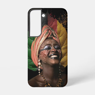 Kunstzinnige Afrikaanse vrouw Samsung Galaxy Hoesje