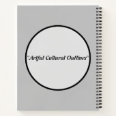"Kunstzinnige culturele contouren" Notitieboek (Achterkant)