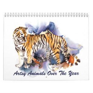 Kunstzinnige Dieren In Aquarel En Inkt Kalender