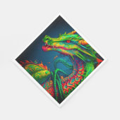 Kunstzinnige Draak Servet (Hoek)