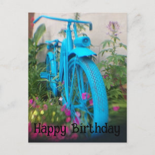 Kunstzinnige fotografie fiets verjaardag briefkaart