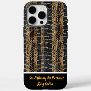 Kunstzinnige geweven slangenhuid texturen iPhone 16 pro max hoesje