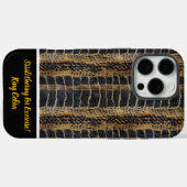 Kunstzinnige geweven slangenhuid texturen Case-Mate iPhone case (Achterkant (horizontaal))