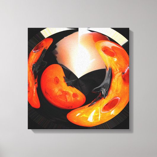 Kunstzinnige pompoenen canvas afdruk (Voorkant)