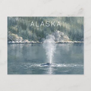 Kunstzinnige reisliefhebbers Alaska Fjord Landscha Feestdagenkaart