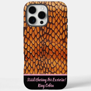 Kunstzinnige weergave van ingewikkelde slangenhuid iPhone 16 pro max hoesje